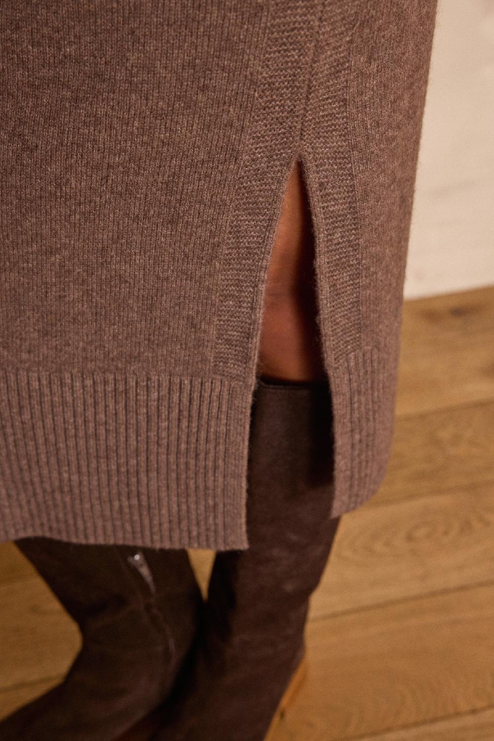 Maison 123 EMILIE Long Wool Skirt