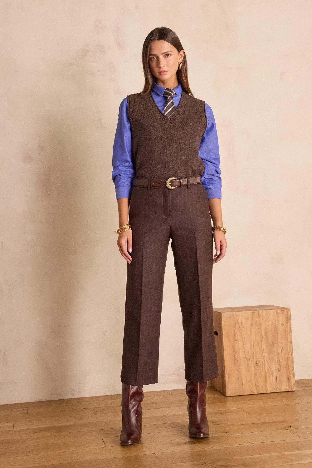 Maison 123 ESMERALDA Oxford Shirt In 100% Cotton