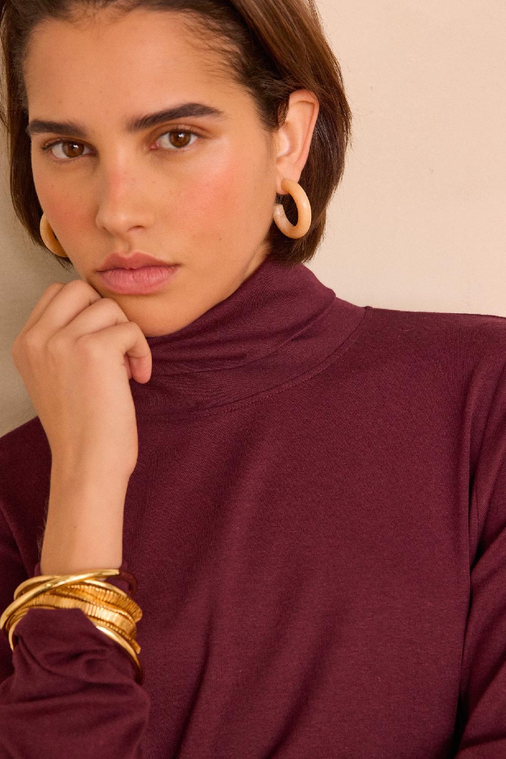 Maison 123 FERGUIE Cotton Turtleneck T-shirt