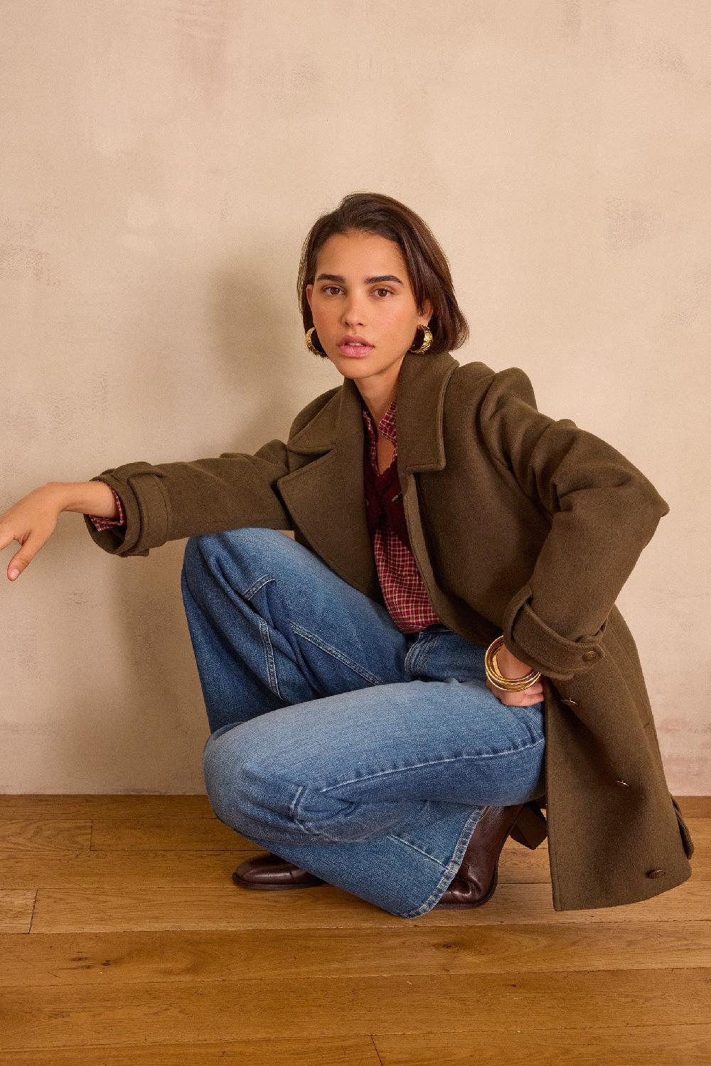 maison 123 FLETCHER wool coat