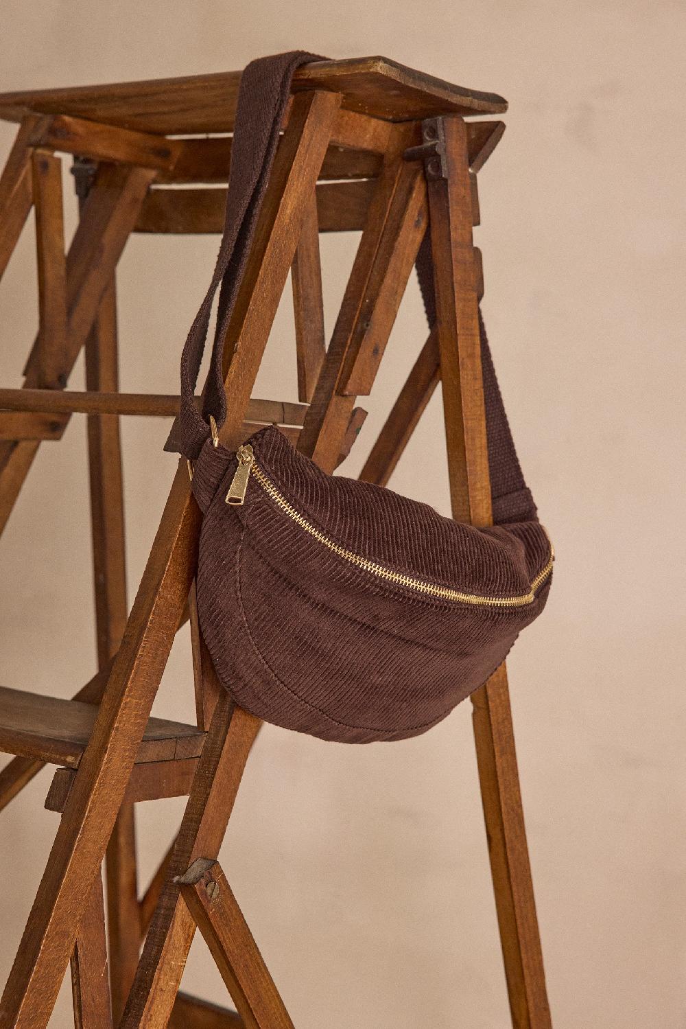 maison 123 GELINA cotton velvet bum bag