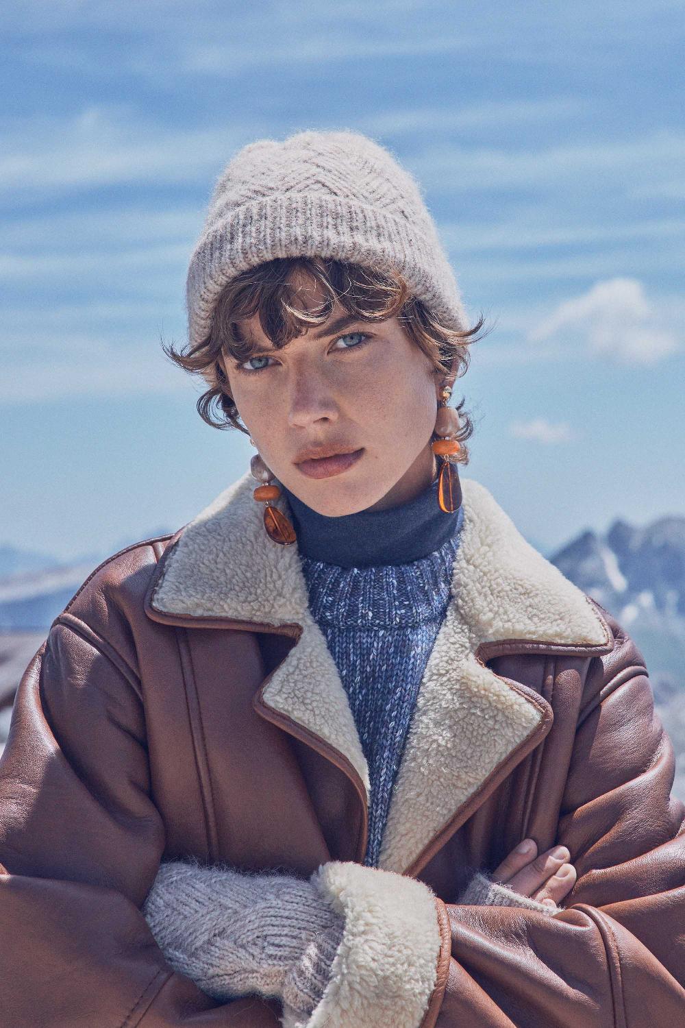 maison 123 HADAMO cable knit beanie