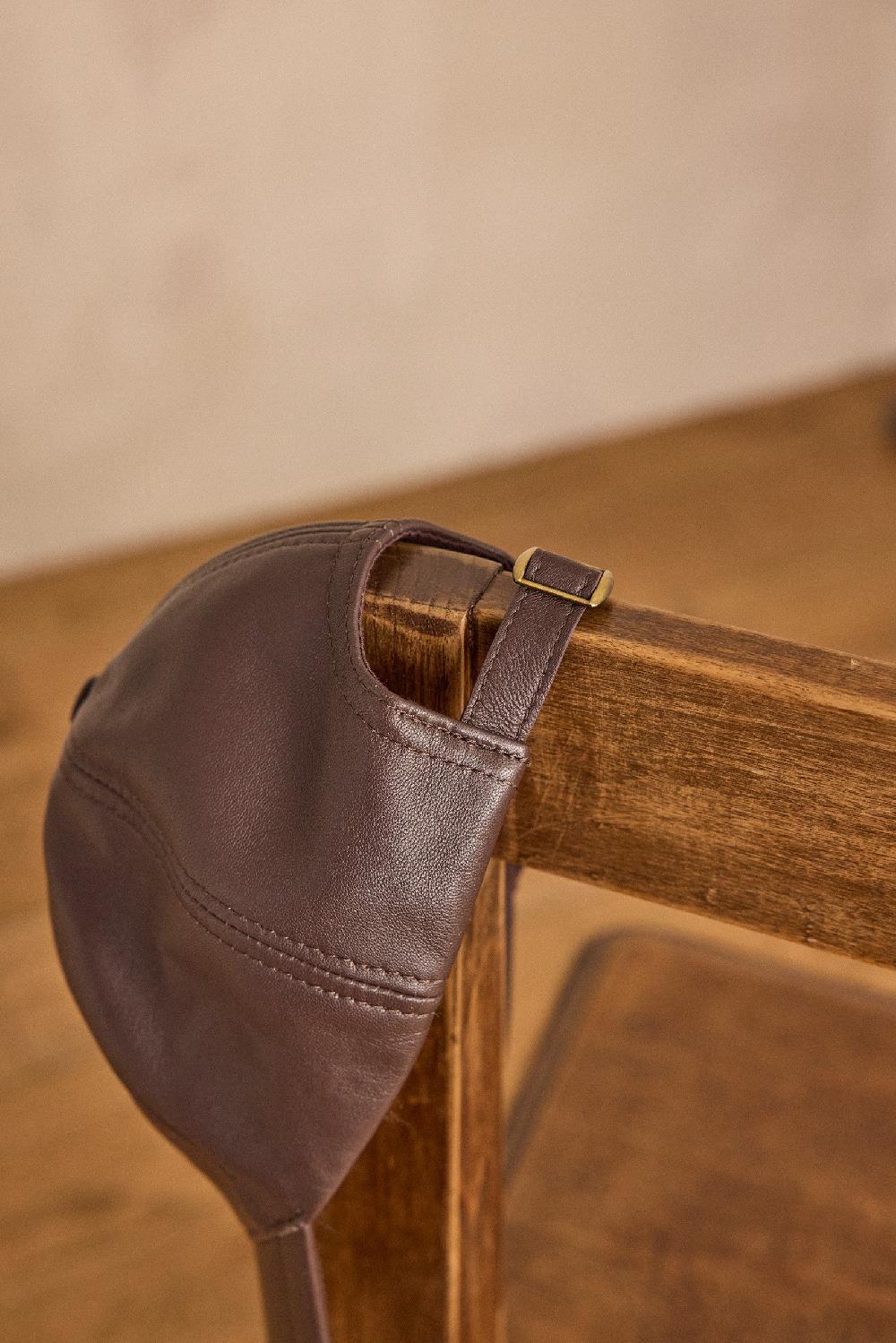 Maison 123 HELGA Leather Cap