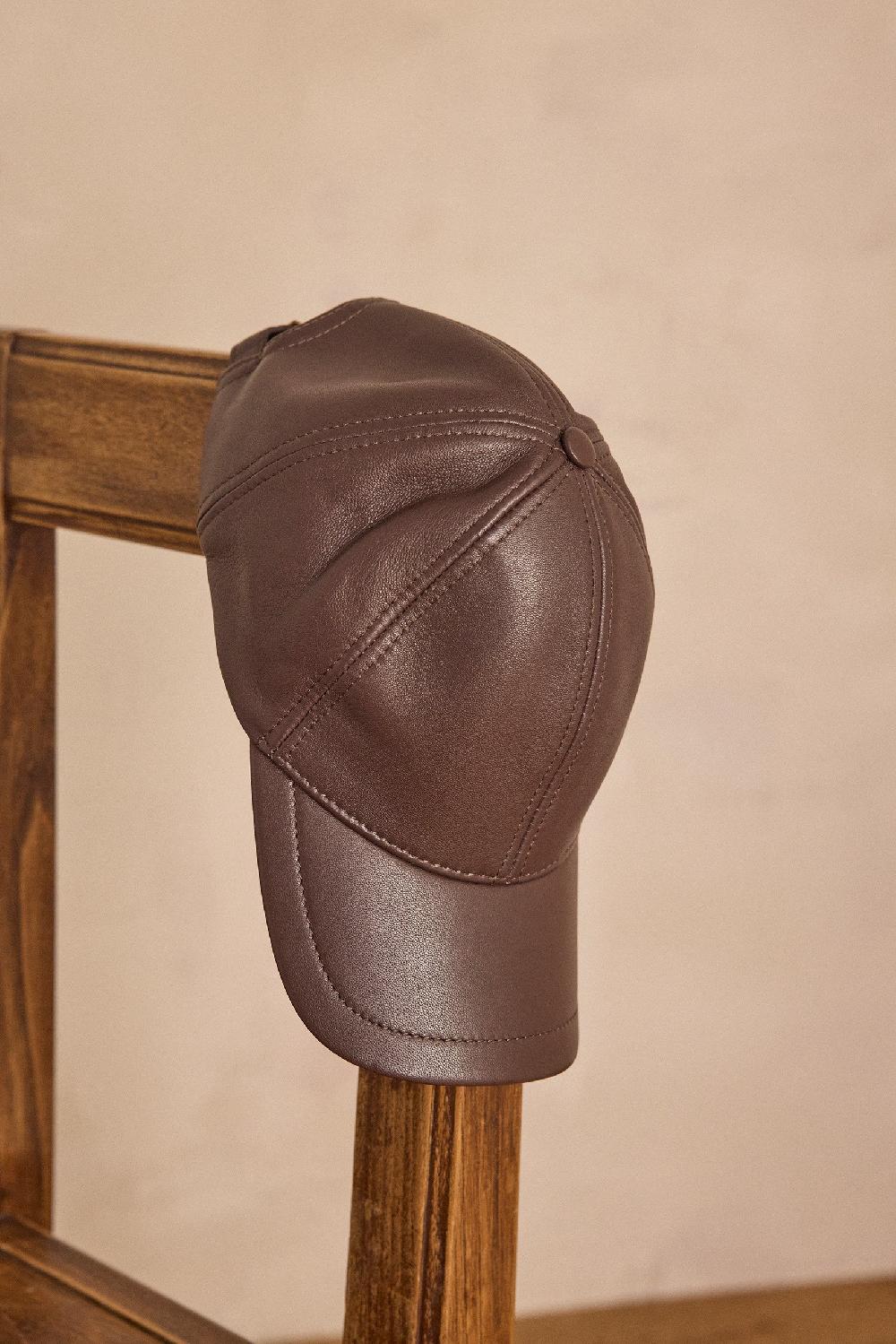 maison 123 HELGA leather cap