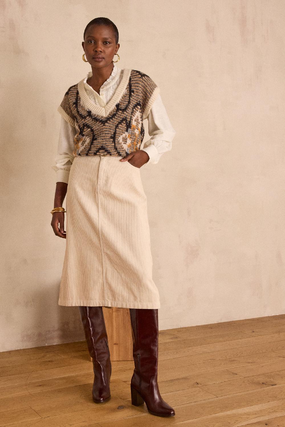 Maison 123 KAYNE Corduroy Skirt