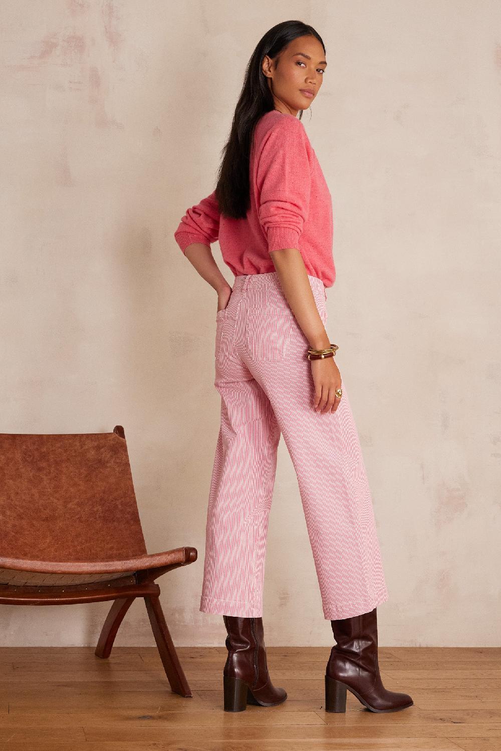 Maison 123 LEA CROPPED Cotton Trousers