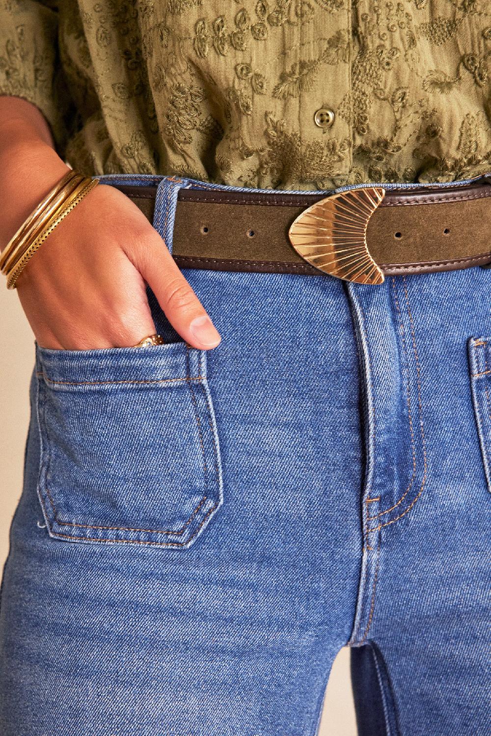 Maison 123 LEA CROPPED Denim Jeans