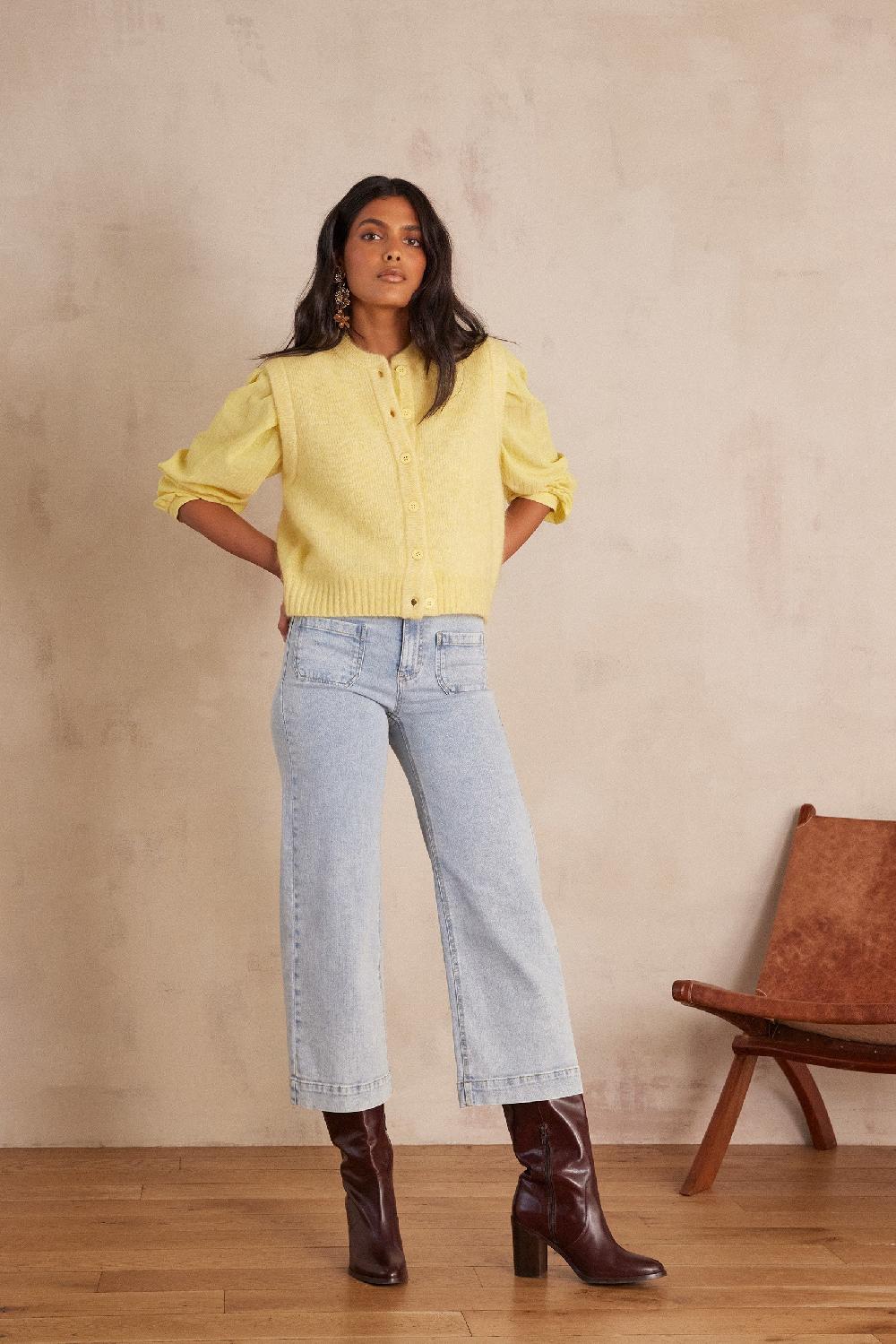 Maison 123 LEA Cropped Denim Jeans