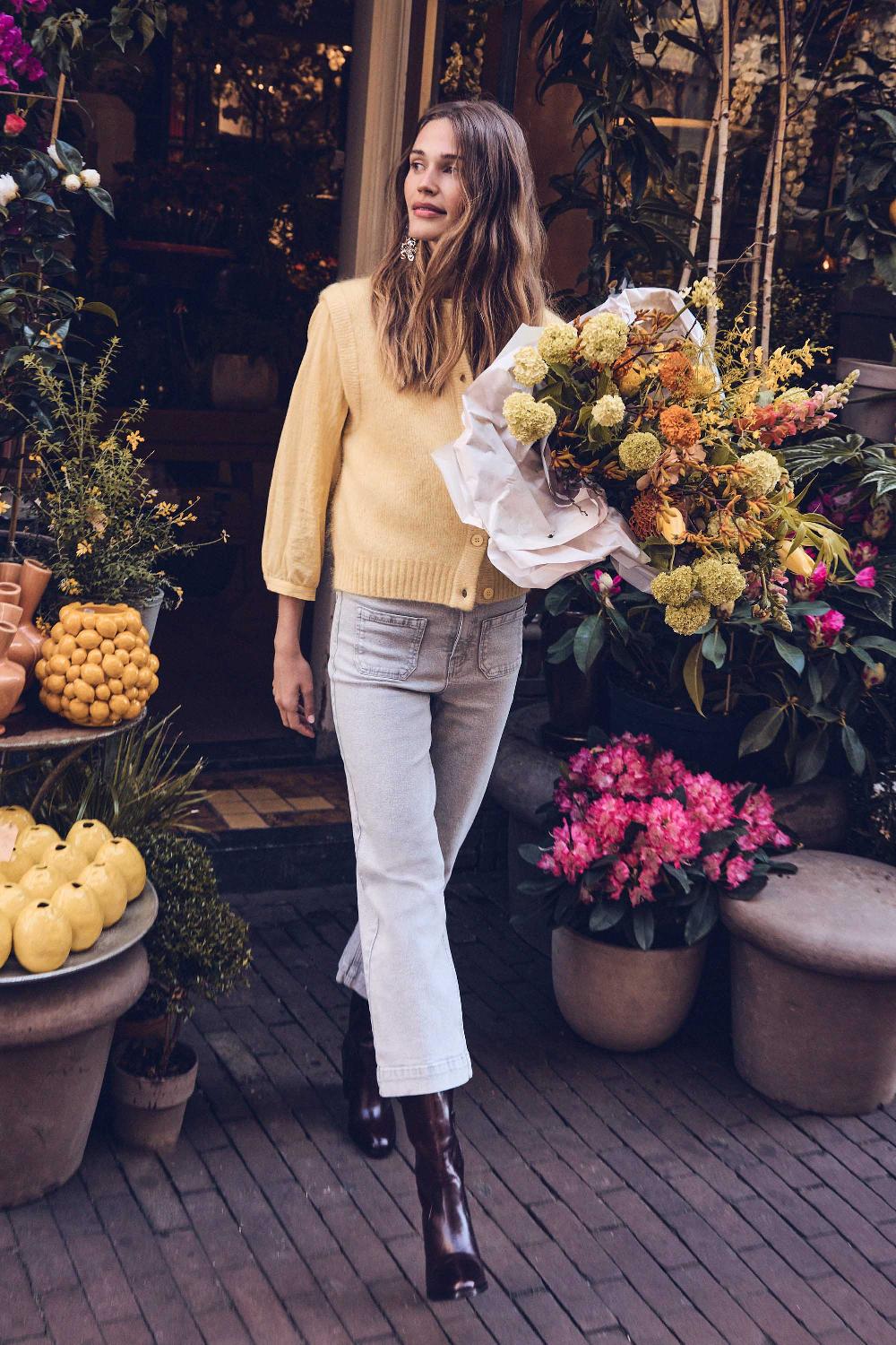 maison 123 LEA cropped denim jeans