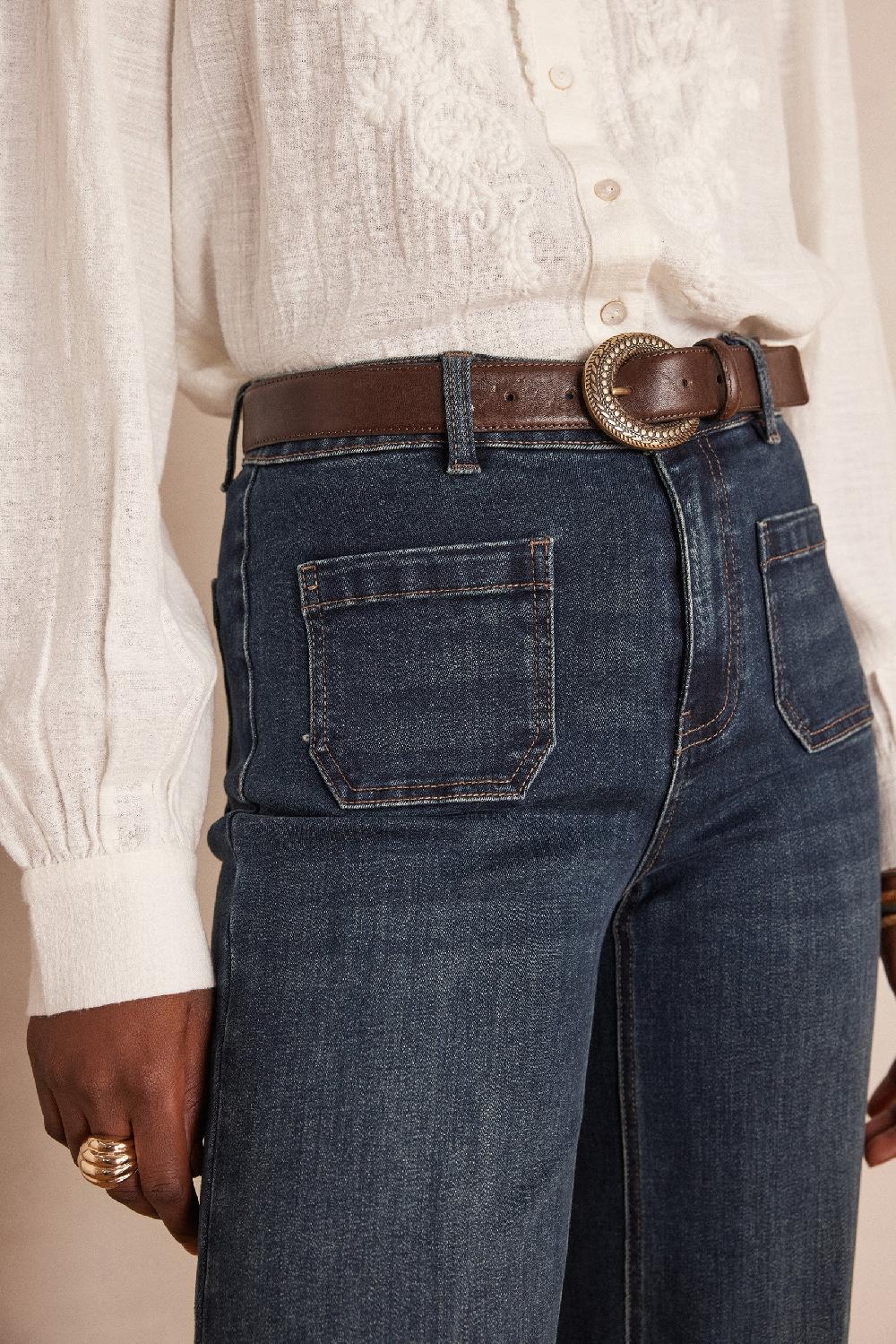 Maison 123 LEA CROPPED Jeans In Denim