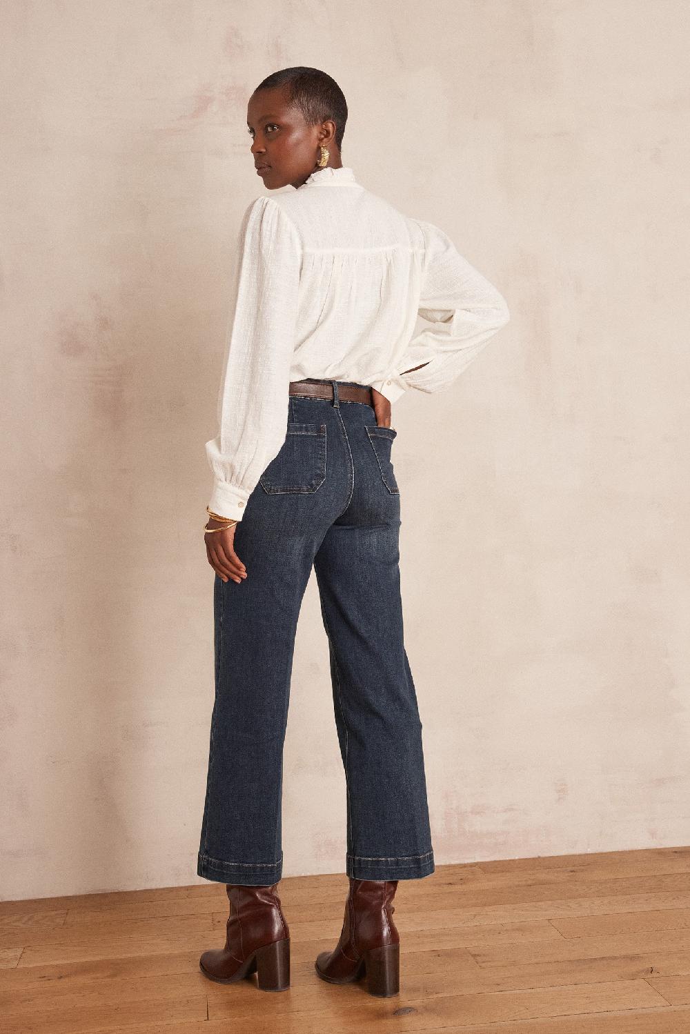Maison 123 LEA CROPPED Jeans In Denim