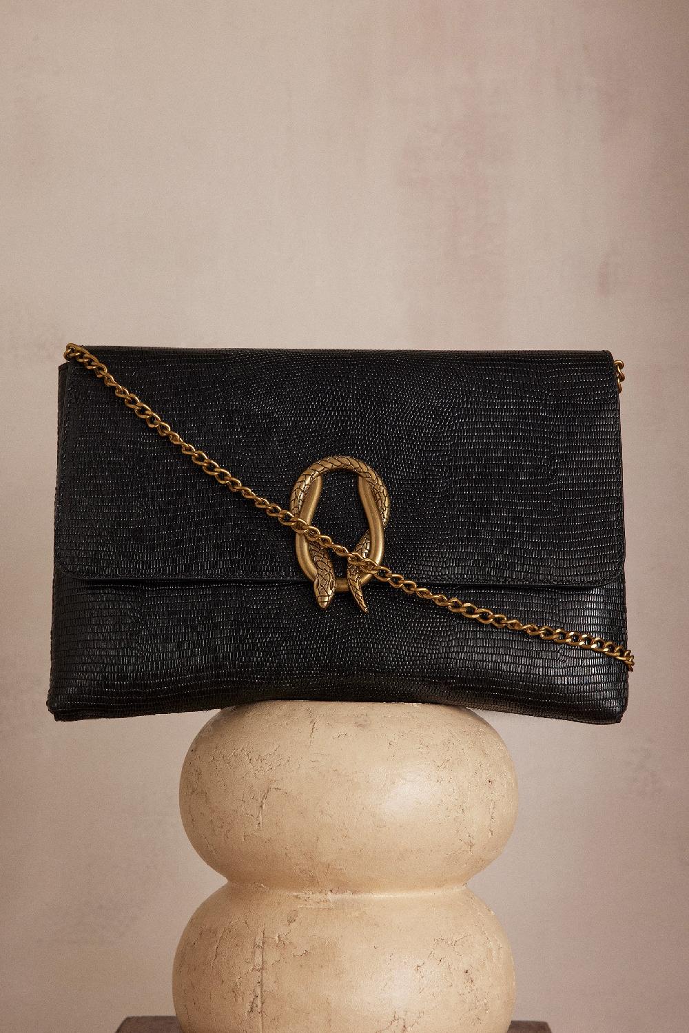 maison 123 LEON leather clutch