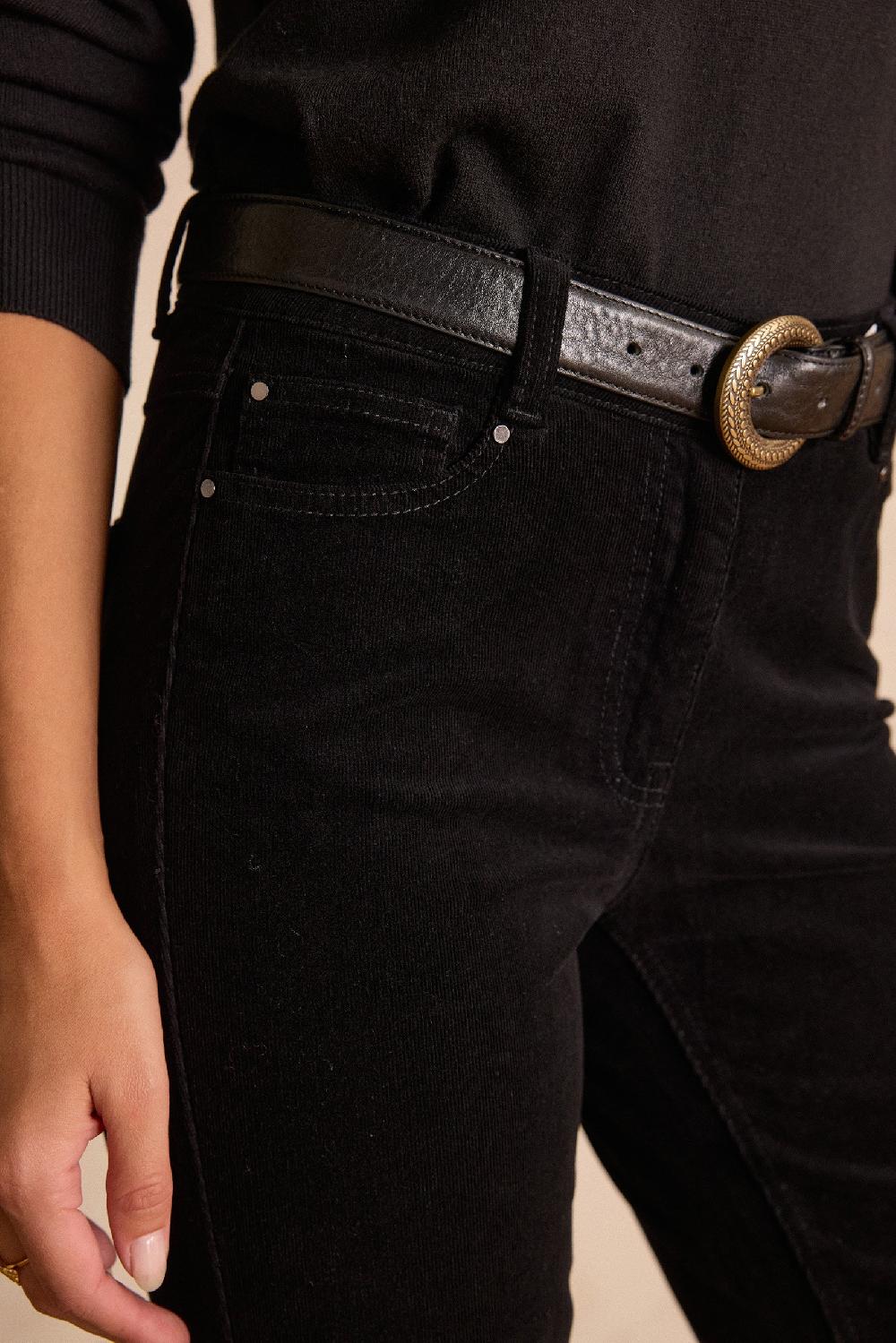 Maison 123 LILY Bootcut Trousers In Cotton Velvet