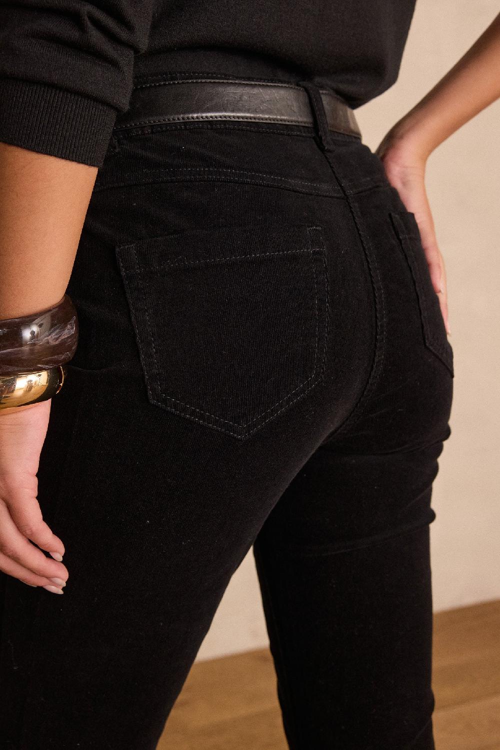 Maison 123 LILY Bootcut Trousers In Cotton Velvet