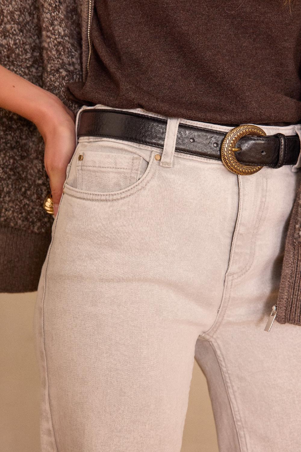 Maison 123 LISA Wide-leg Jeans In Denim