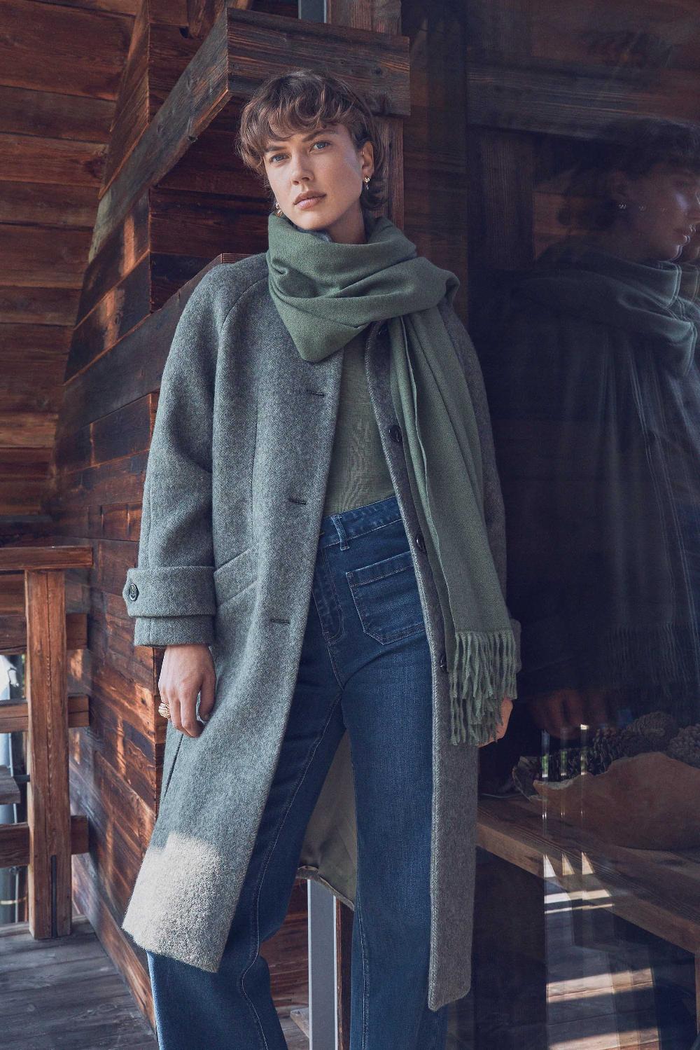 maison 123 Long wool coat DUKE