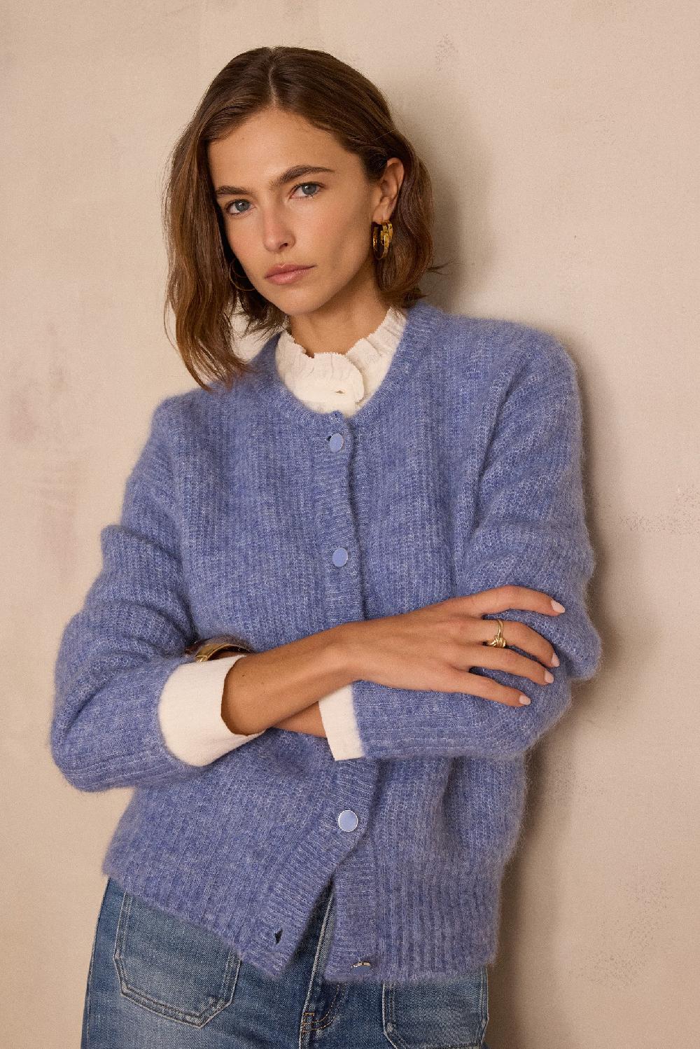 maison 123 LOU mohair and alpaca cardigan