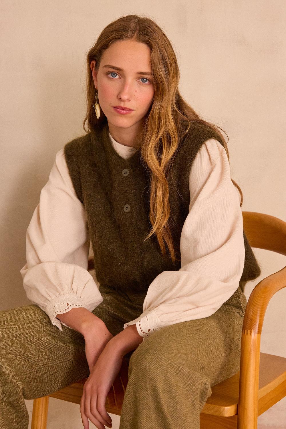 Maison 123 LOULOU Cardigan In Mohair And Wool