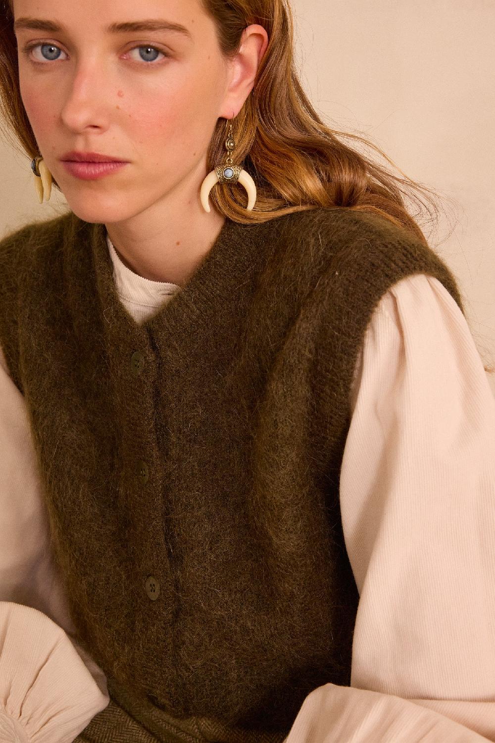 maison 123 LOULOU cardigan in mohair and wool