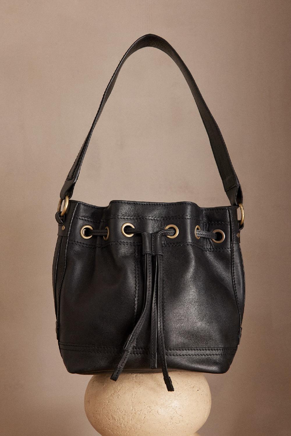 maison 123 LUCIEN leather bucket bag