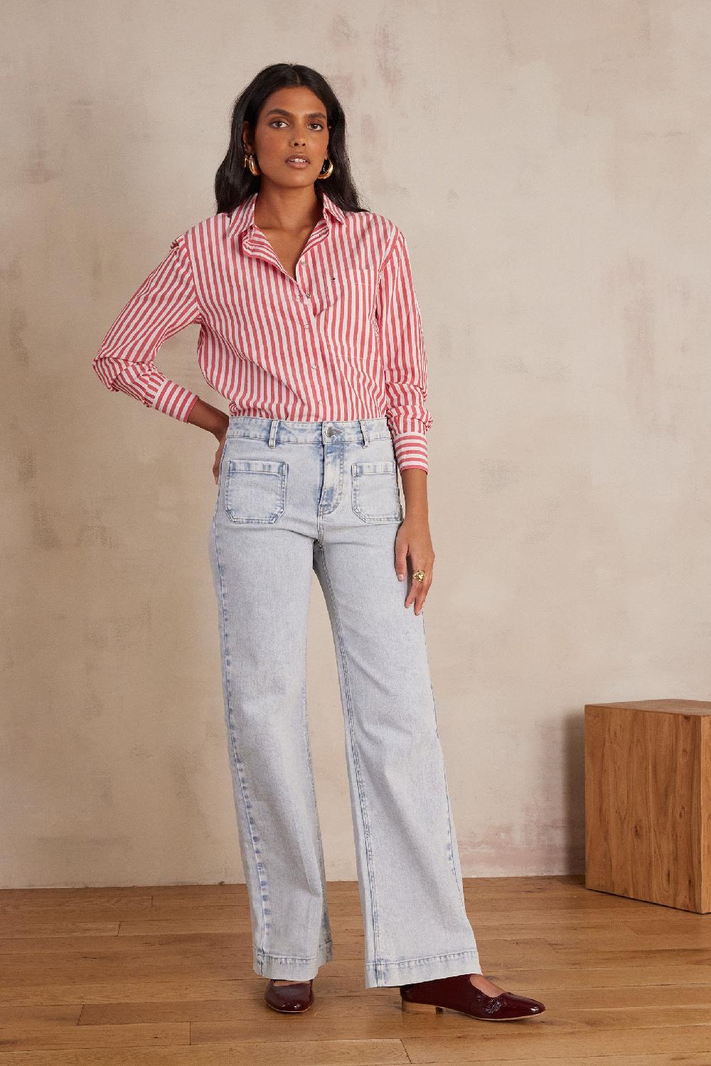Maison 123 LUNA Wide-leg Cotton Jeans