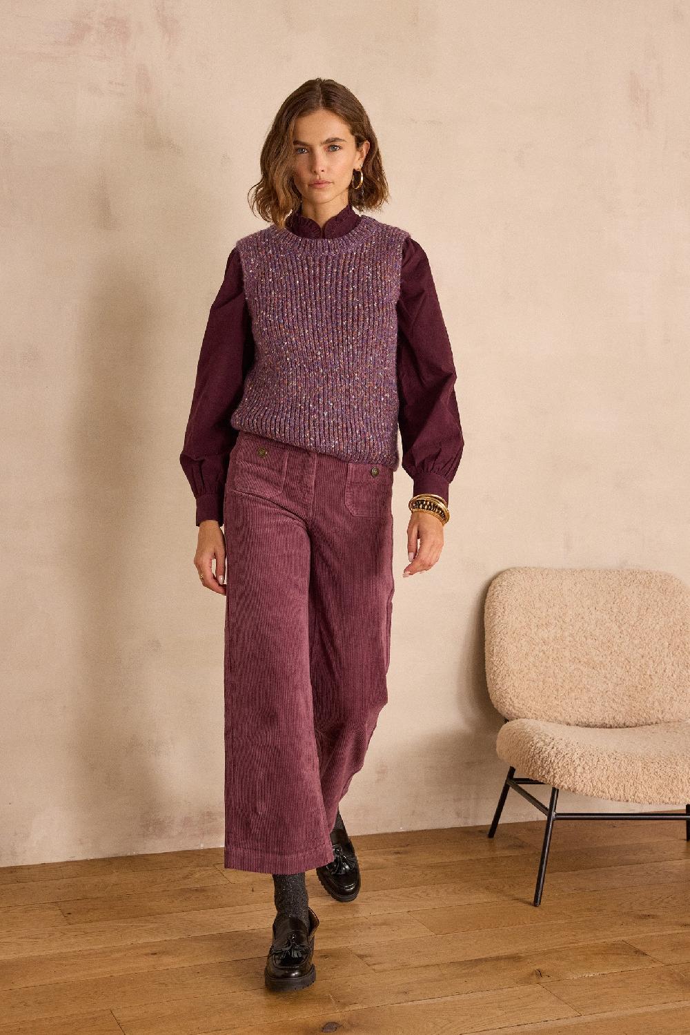 Maison 123 MAE Cotton Velvet Trousers