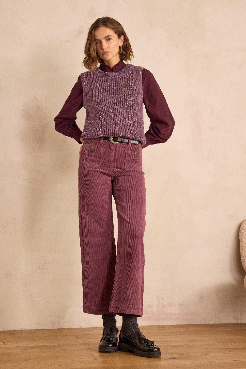 maison 123 MAE cotton velvet trousers