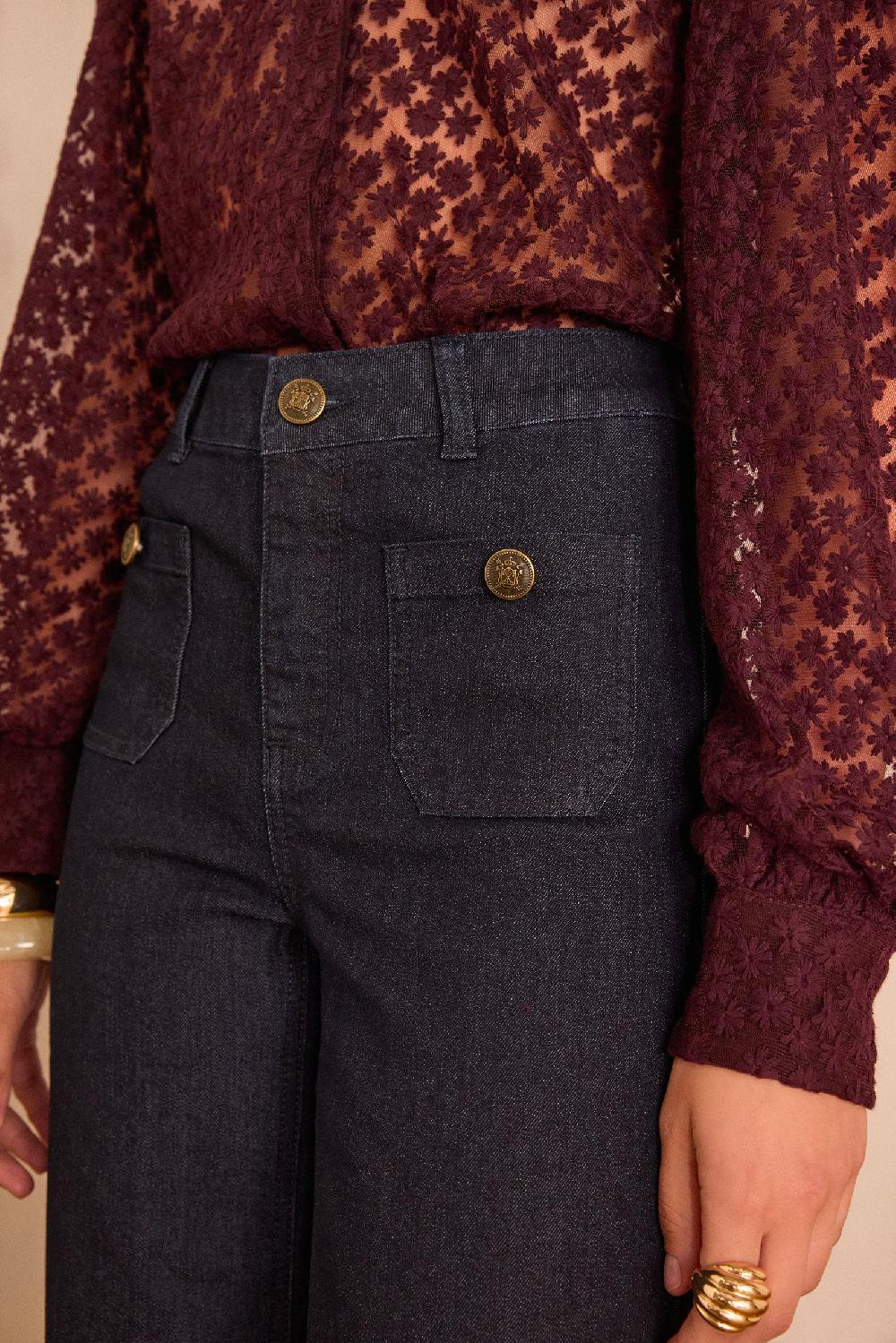 Maison 123 MAE Wide-leg Denim Jeans