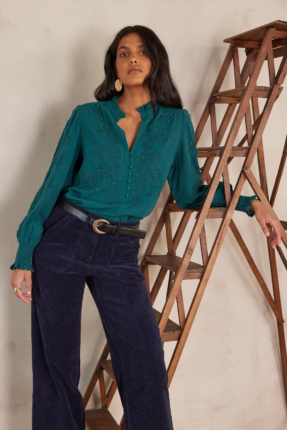 maison 123 MALIA cotton blouse