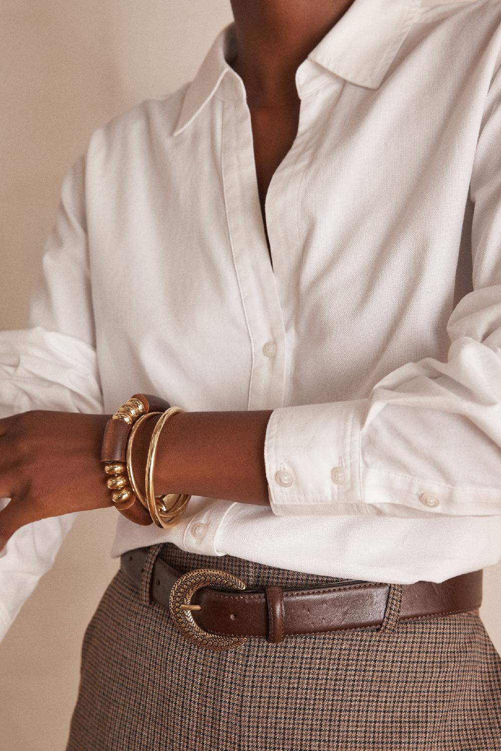 maison 123 MANDIE V-neck blouse in cotton