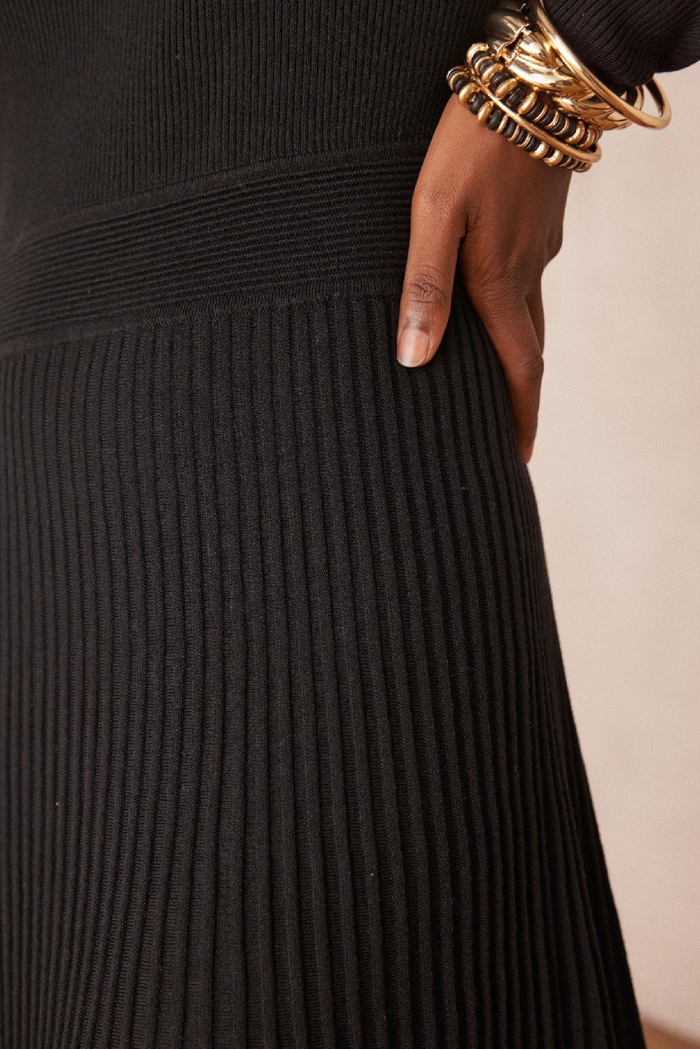 Maison 123 MARTIKA Pleated Knit Dress