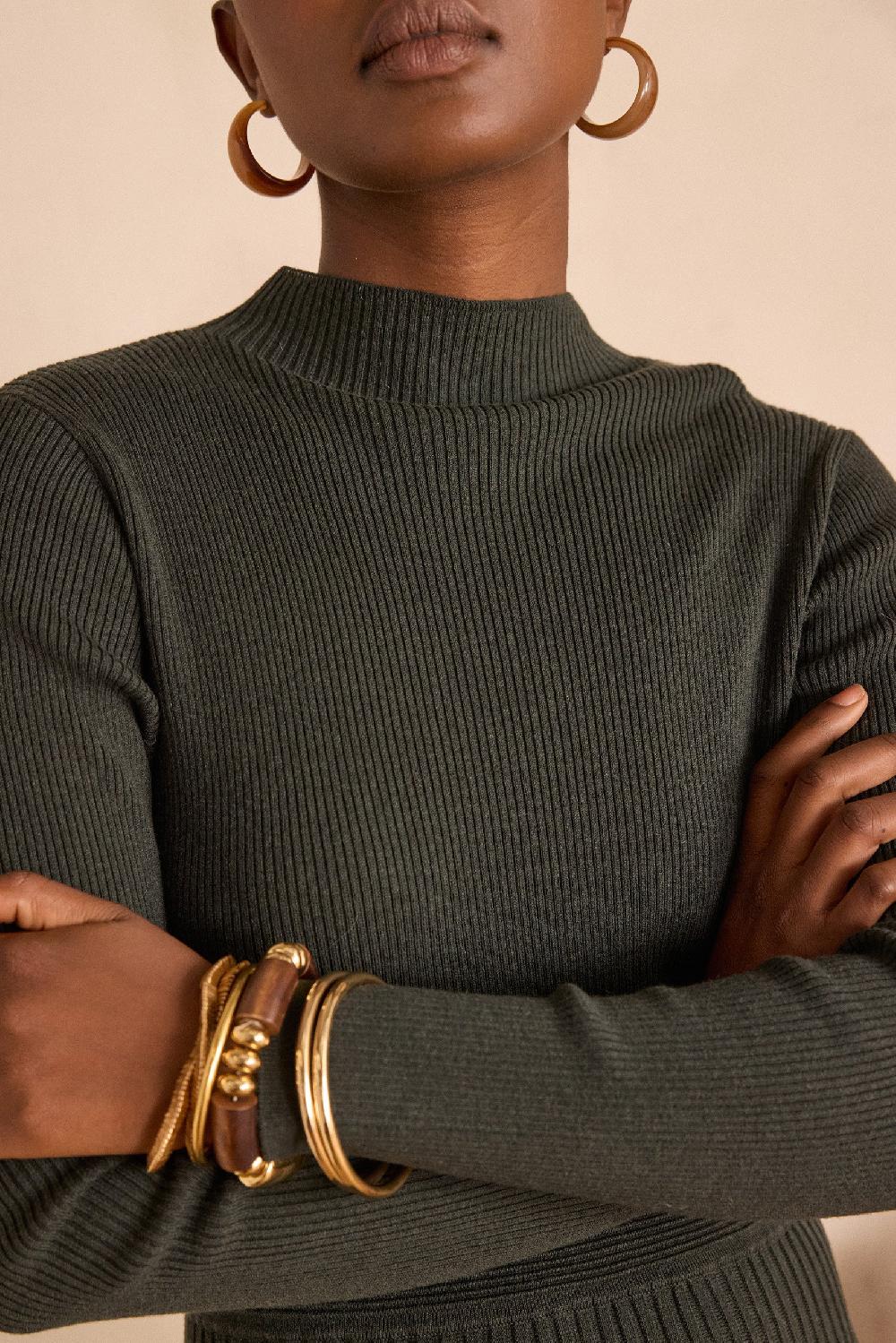 Maison 123 MARTIKA Pleated Knit Dress