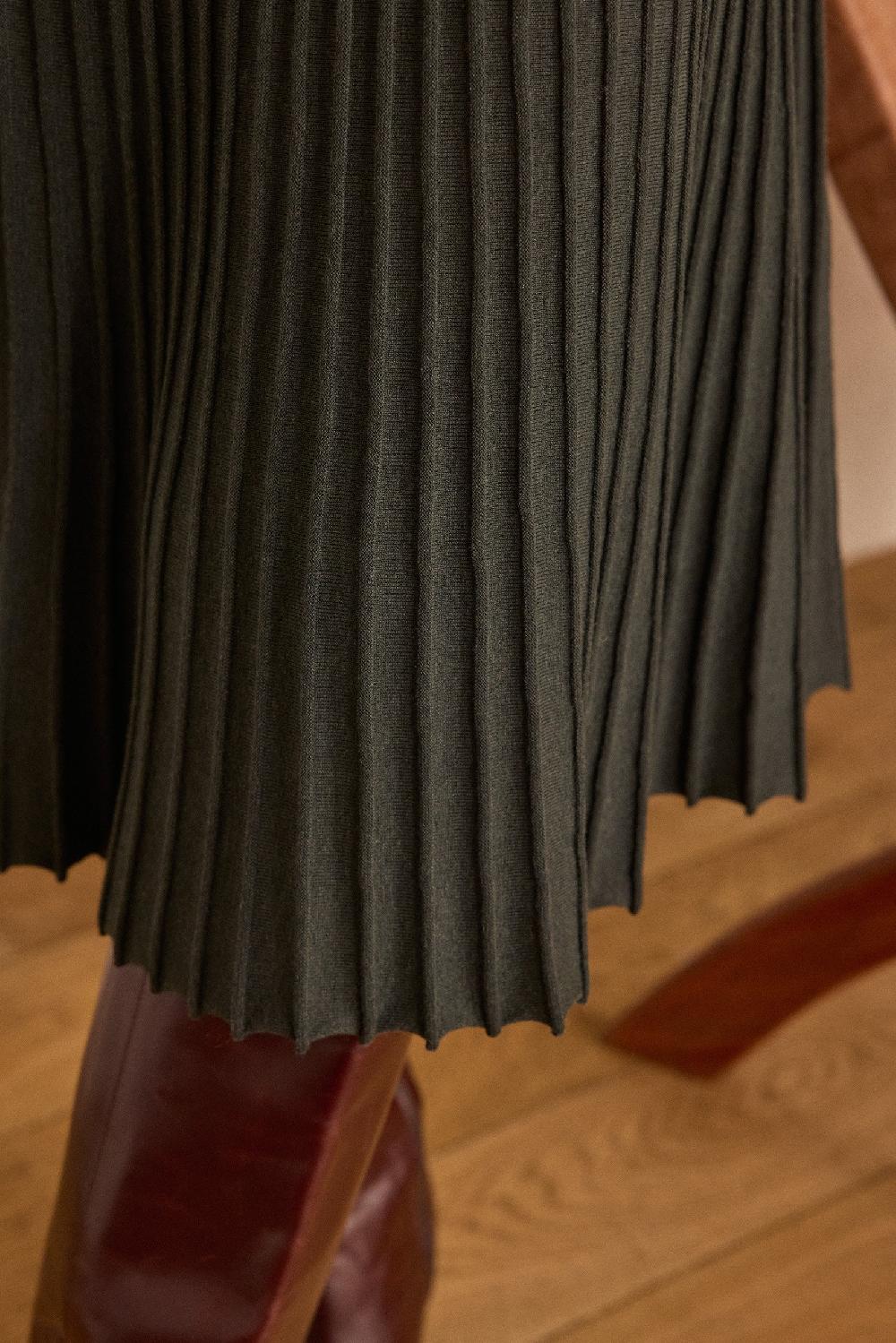 Maison 123 MARTIKA Pleated Knit Dress