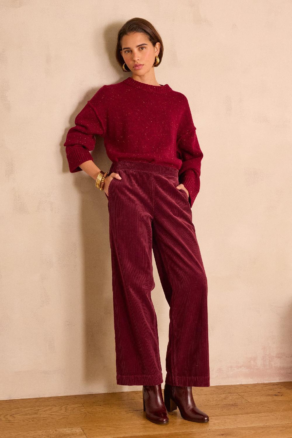 maison 123 MARTIN wide-leg corduroy trousers