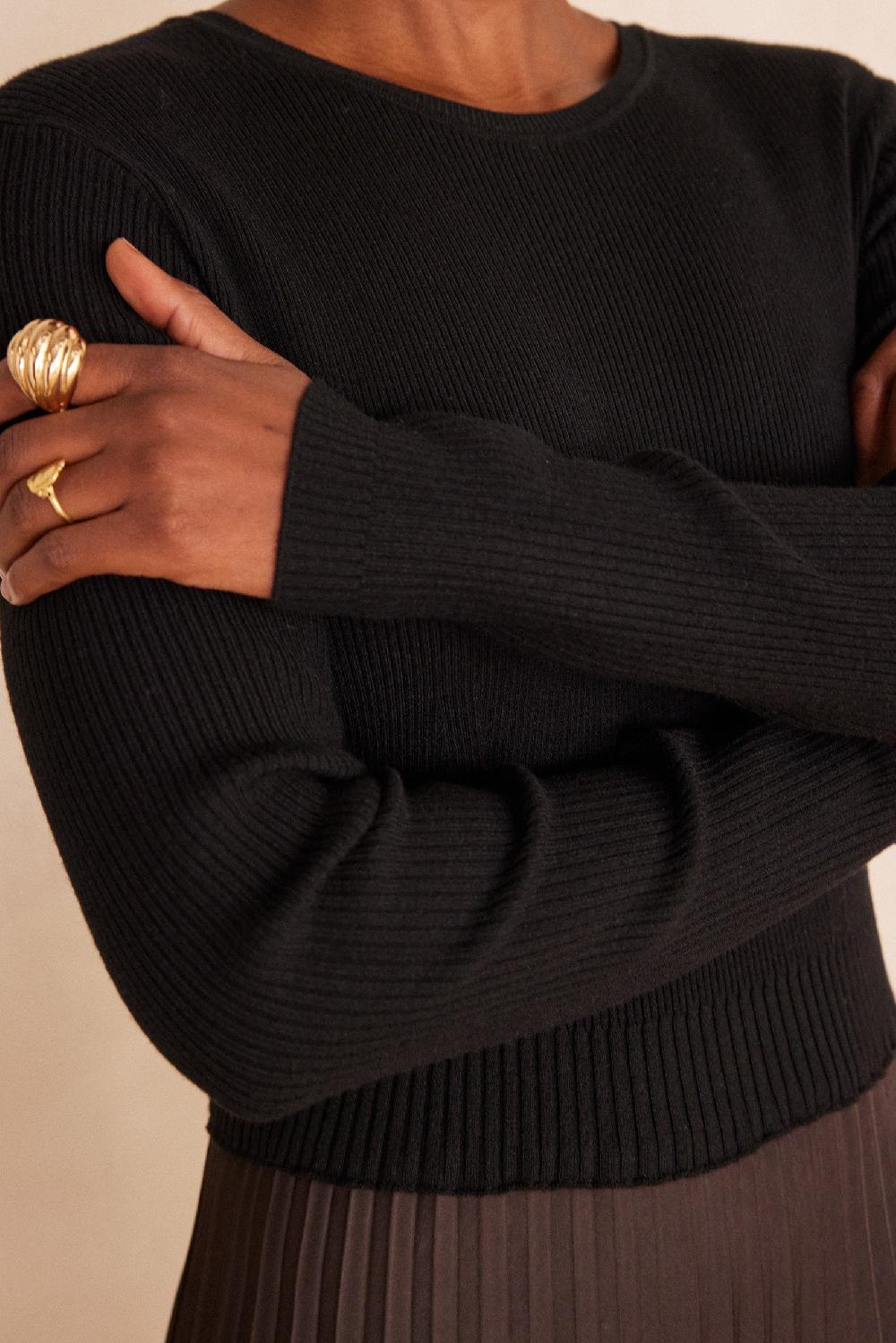 Maison 123 Mixed-material Dress RUBIS