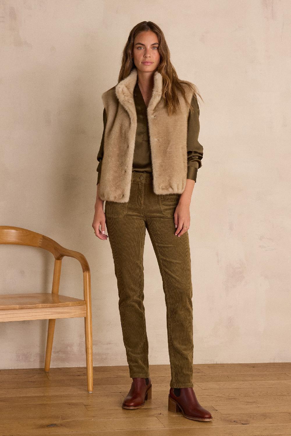 Maison 123 NALLA Corduroy Chino Trousers