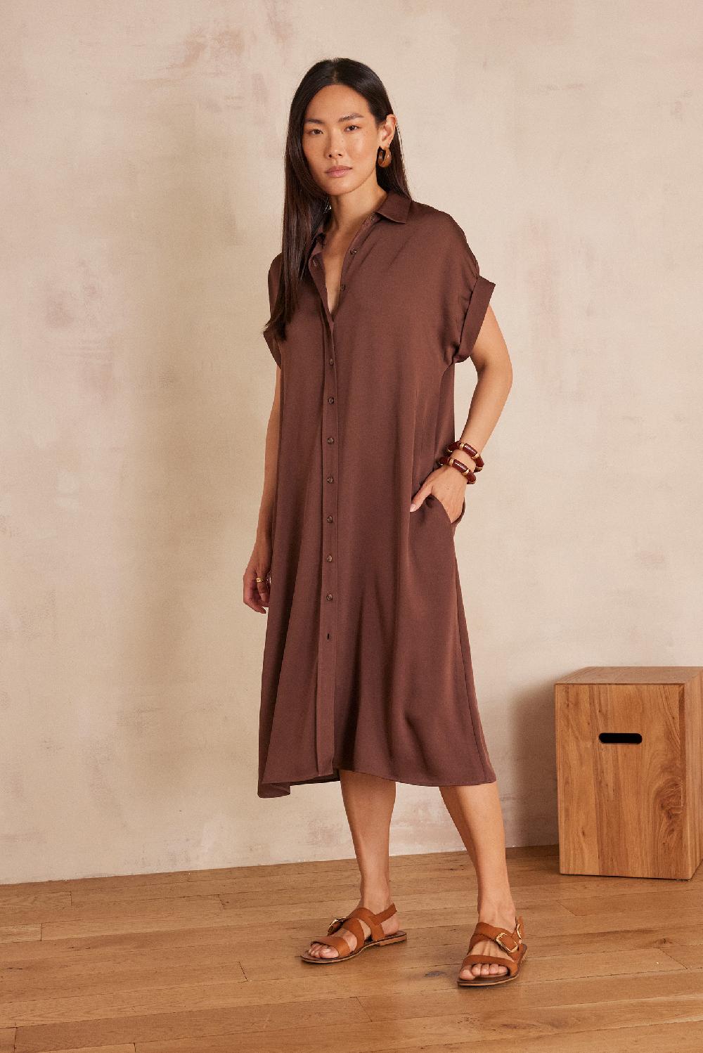 maison 123 NAYAA satin Dress