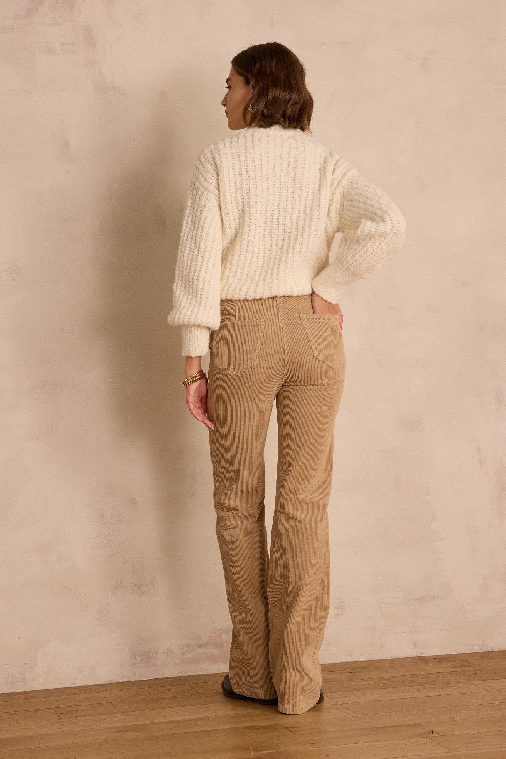 Maison 123 NINON Flare Trousers In Velvet