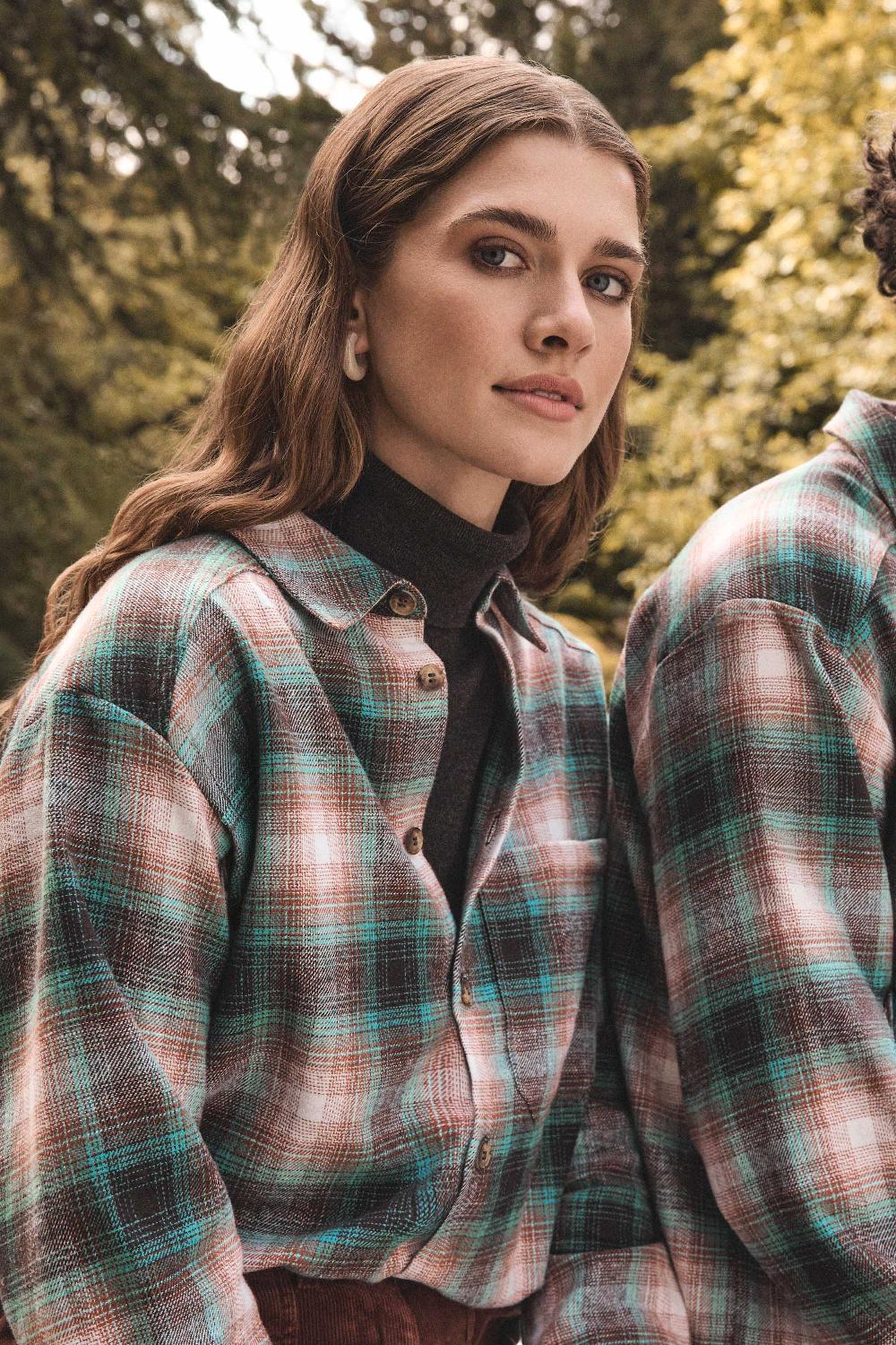 Maison 123 NOMADE Unisex Cotton Checked Shirt