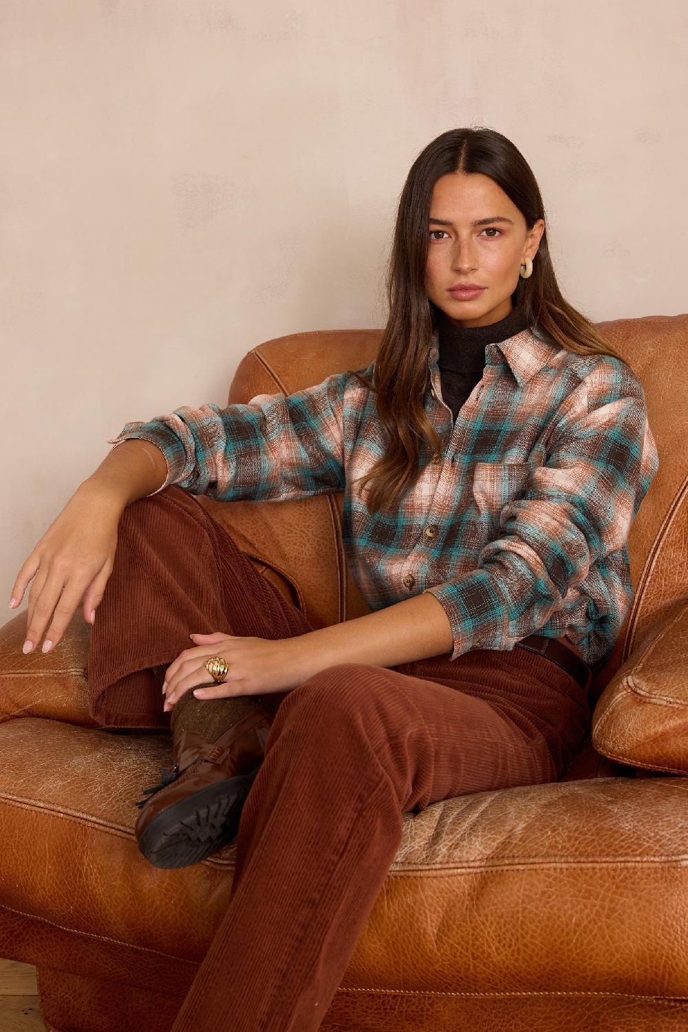Maison 123 NOMADE Unisex Cotton Checked Shirt