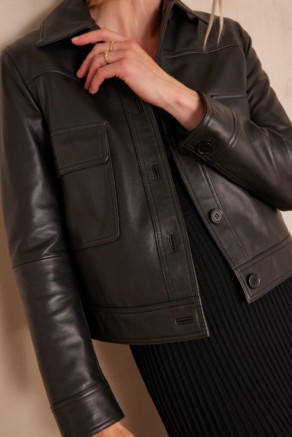 Maison 123 PACHA Leather Jacket