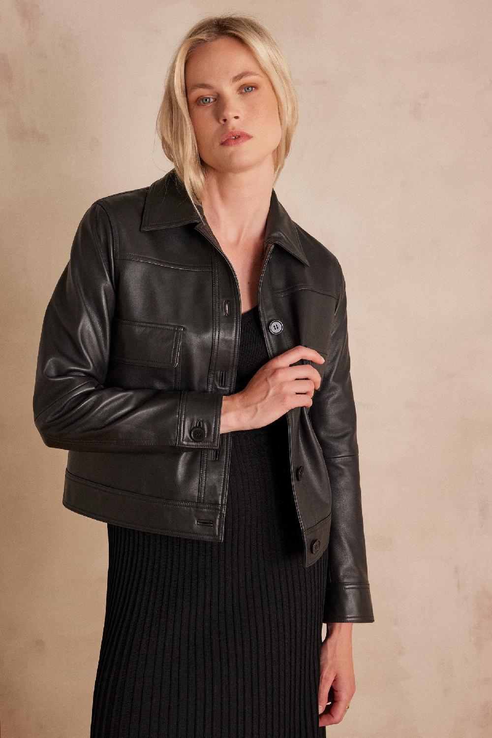 Maison 123 PACHA Leather Jacket