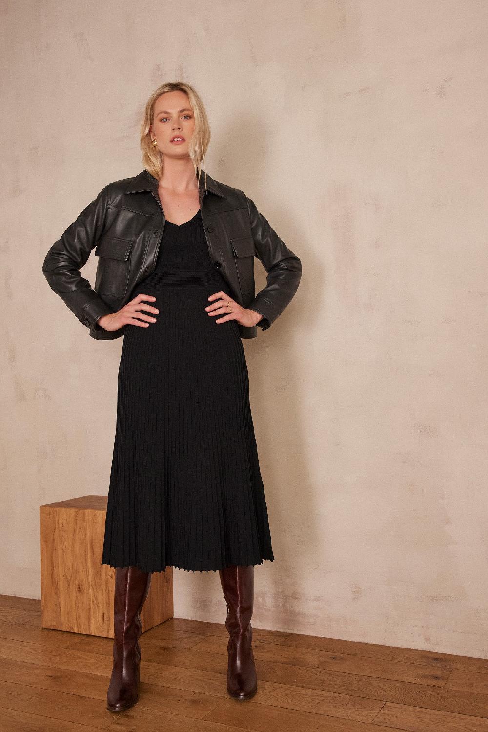 maison 123 PACHA leather jacket