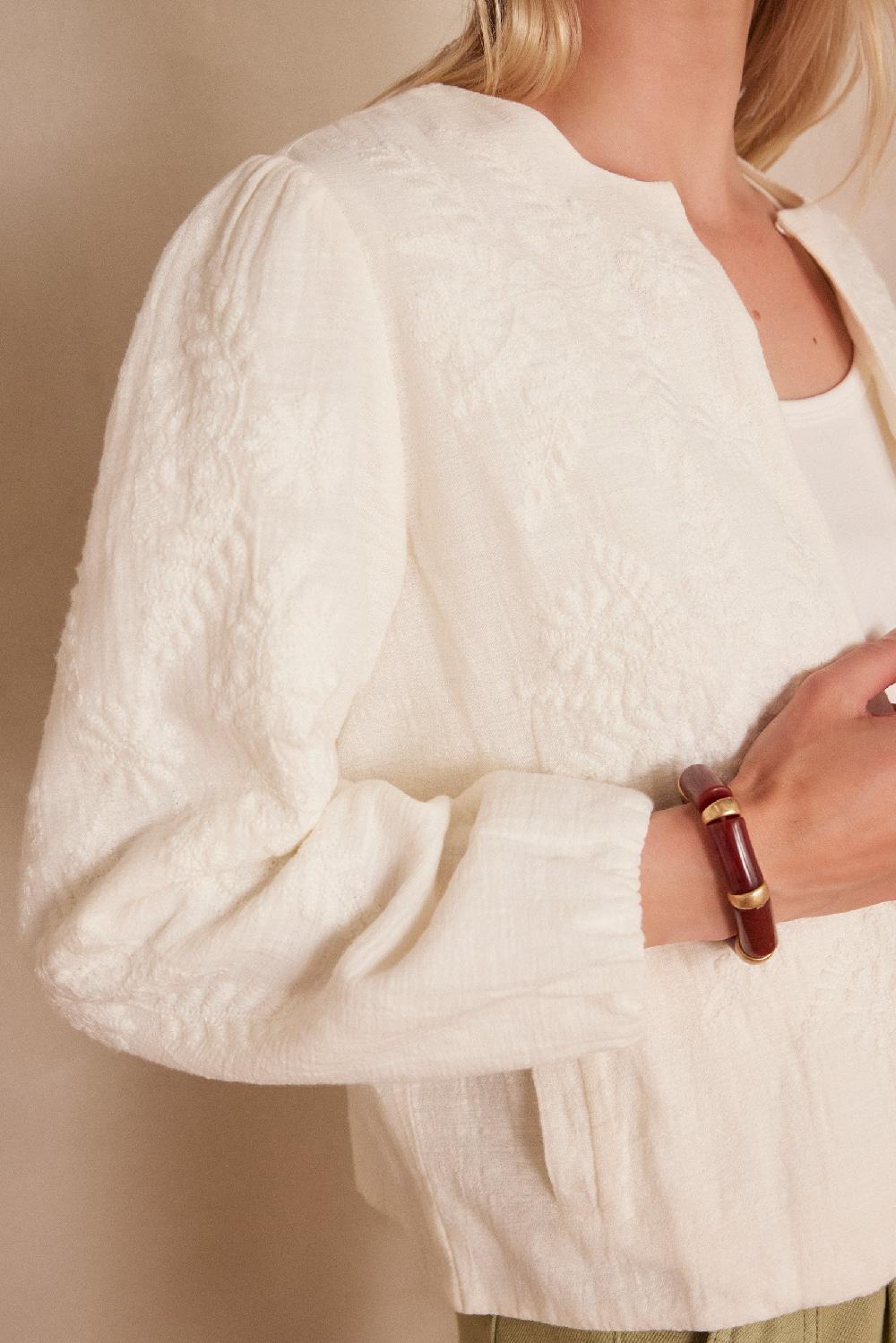 Maison 123 PAMINA Embroidered Cotton Jacket