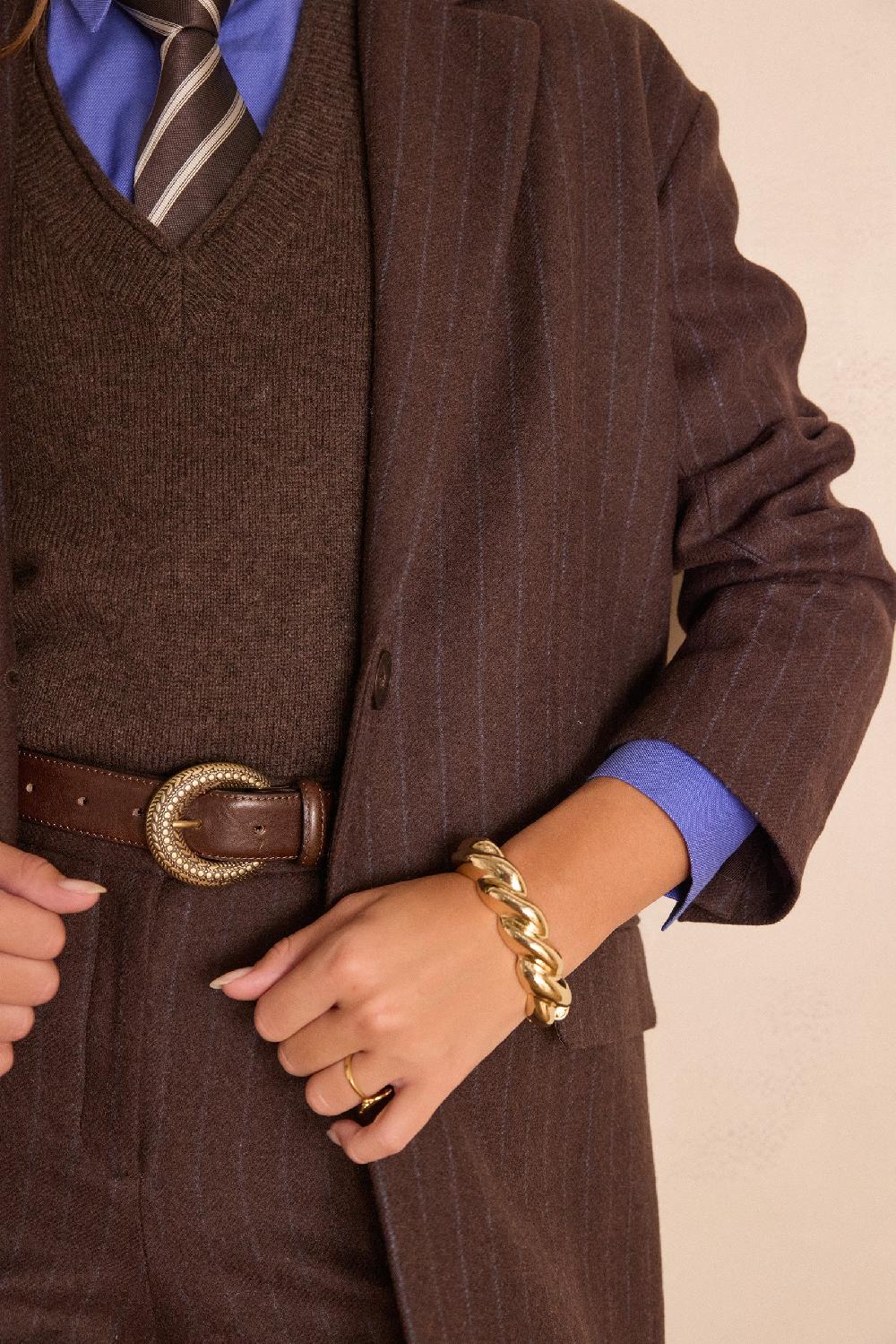 Maison 123 PARKER Striped Wool Blazer