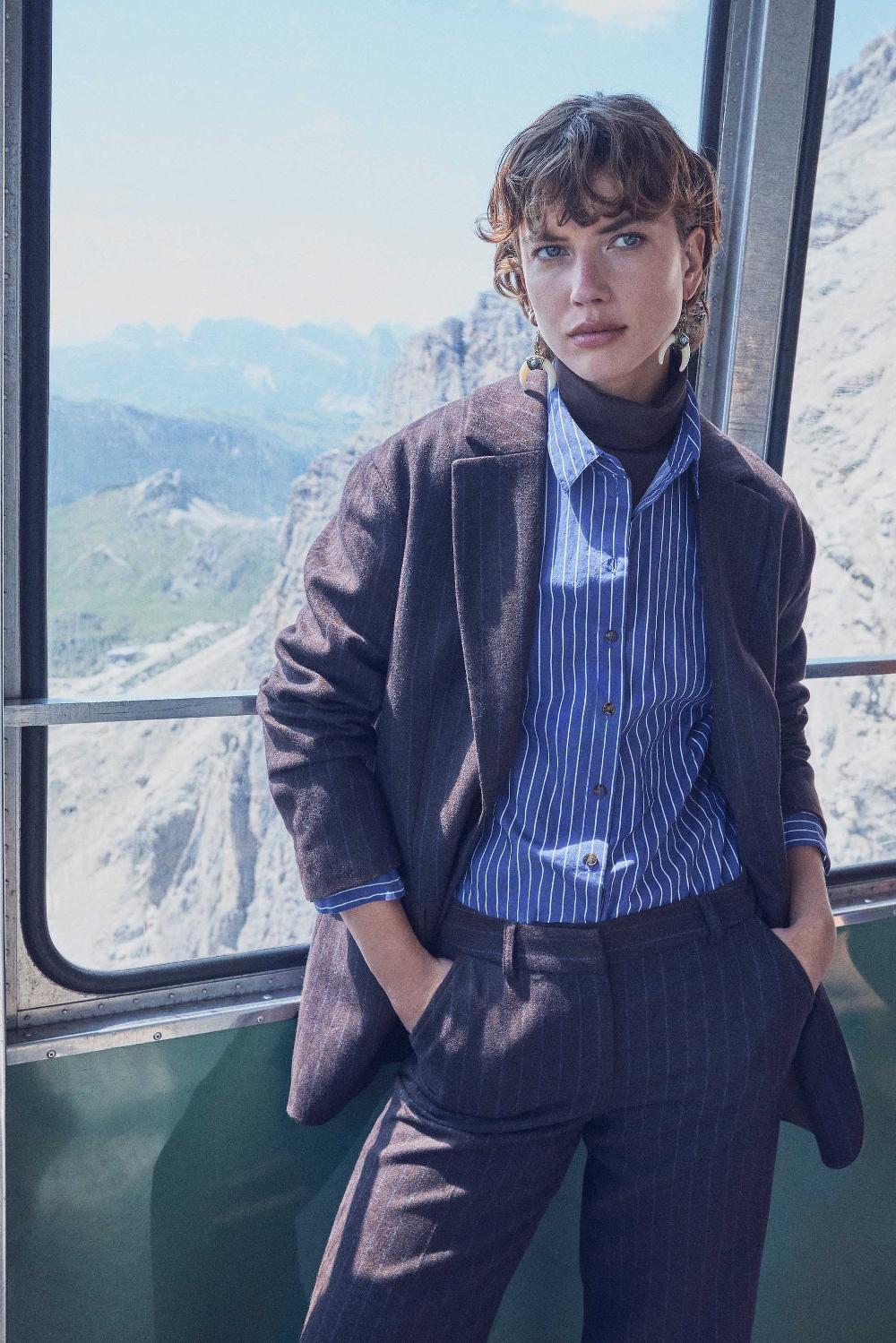 maison 123 PARKER striped wool blazer