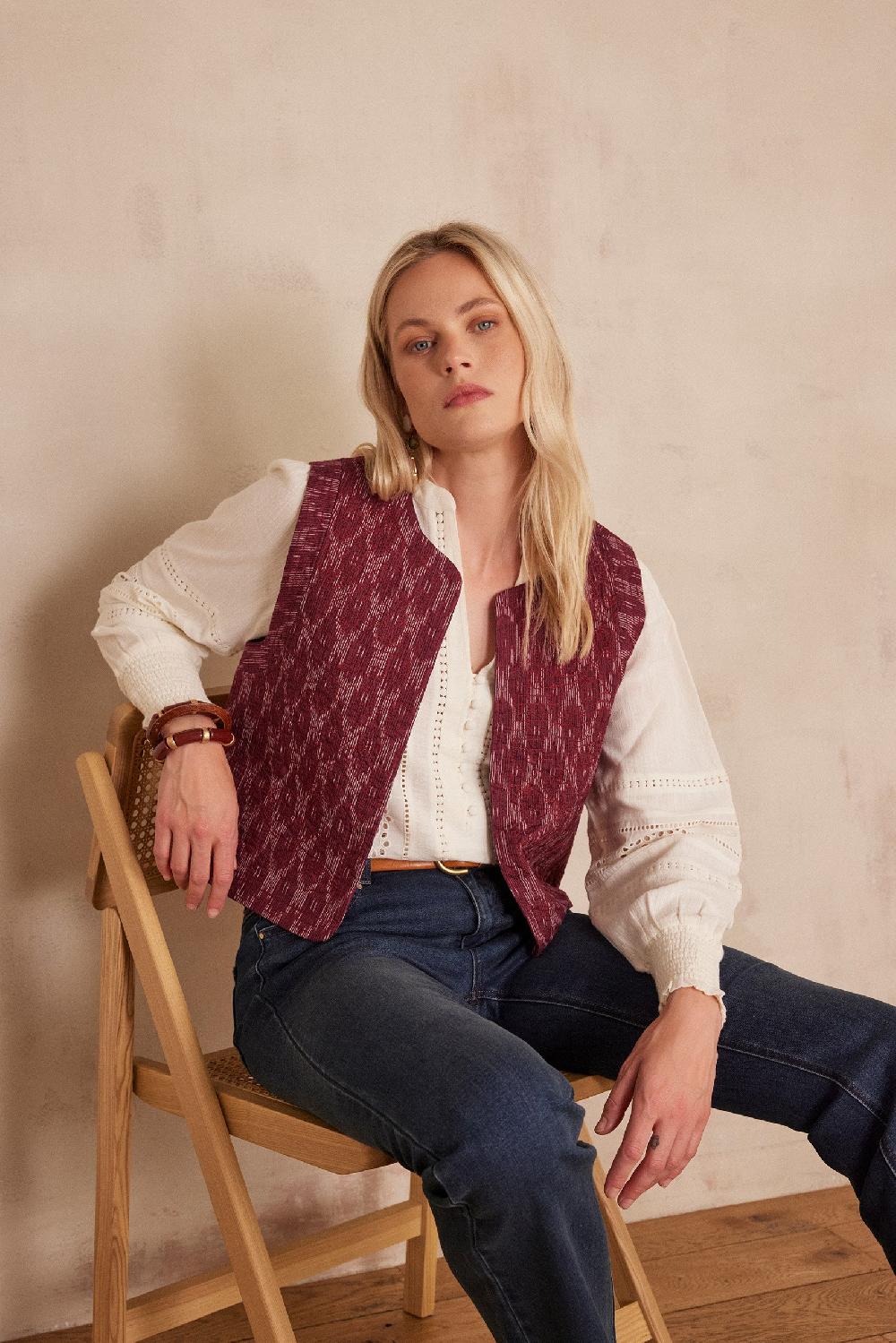 Maison 123 PRUNE Cotton Cardigan