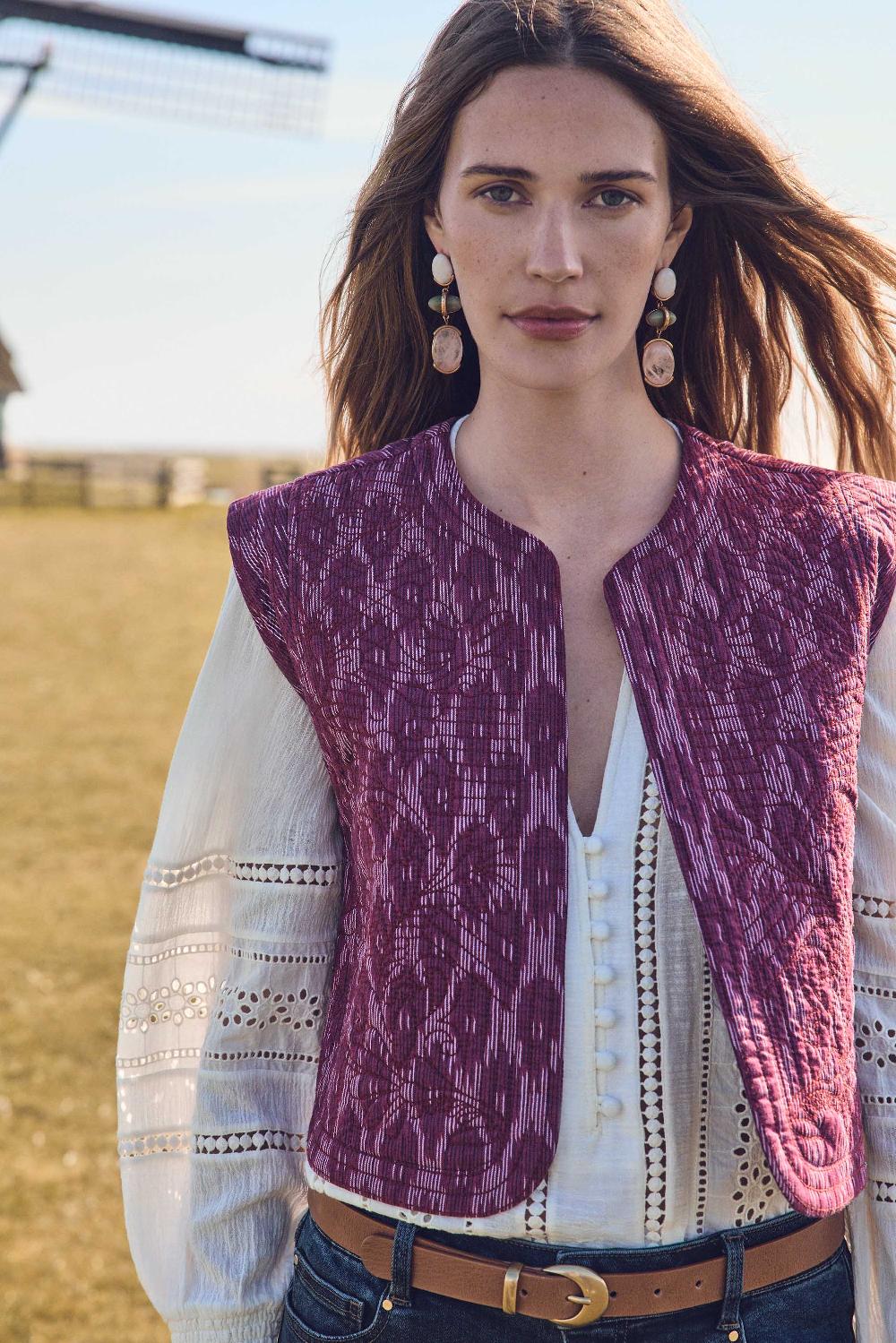 maison 123 PRUNE cotton cardigan