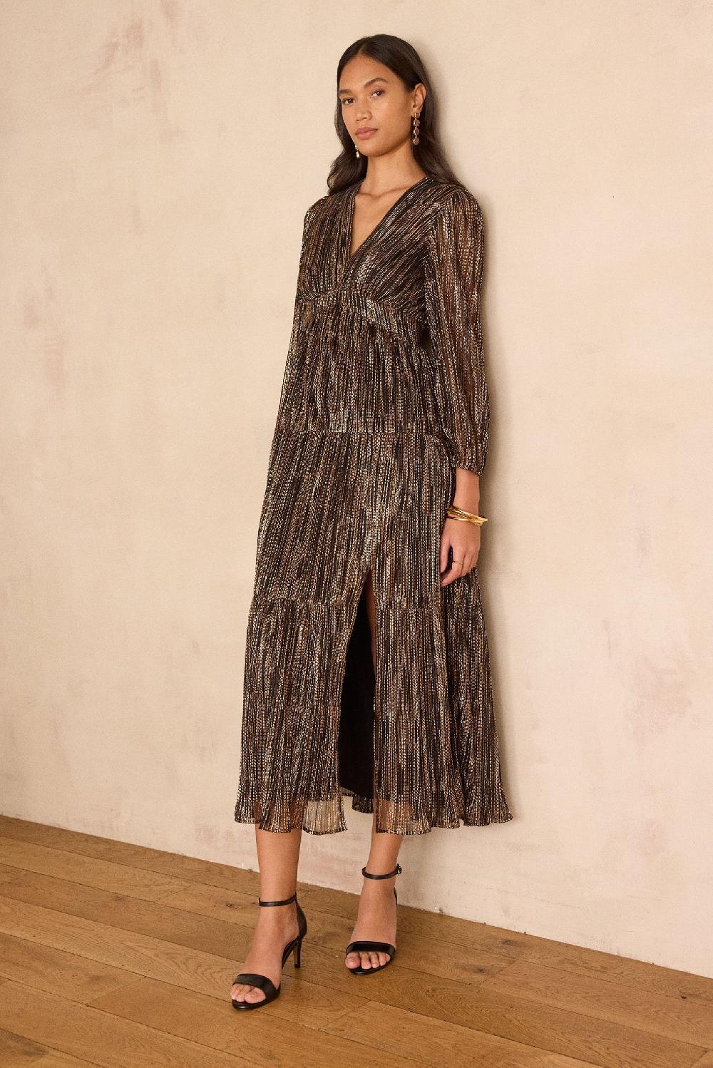 maison 123 REVEUSE long iridescent Dress