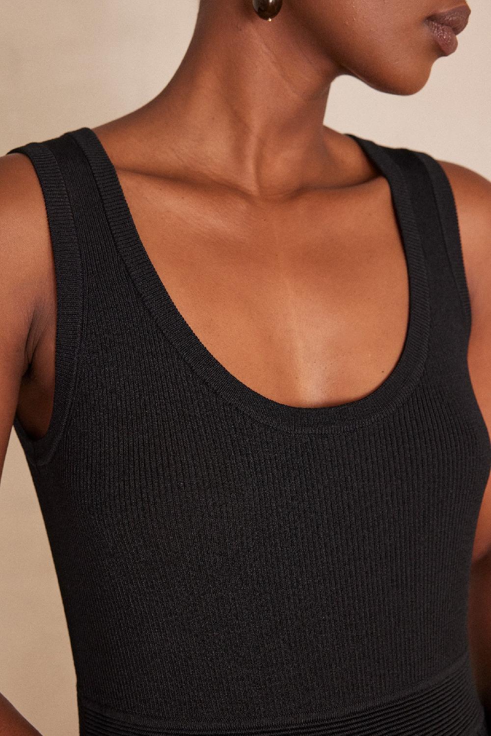 Maison 123 Ribbed Straight Dress Rive